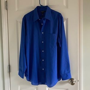 Croft and barrow blue dress shirt 16.5”x 34/35